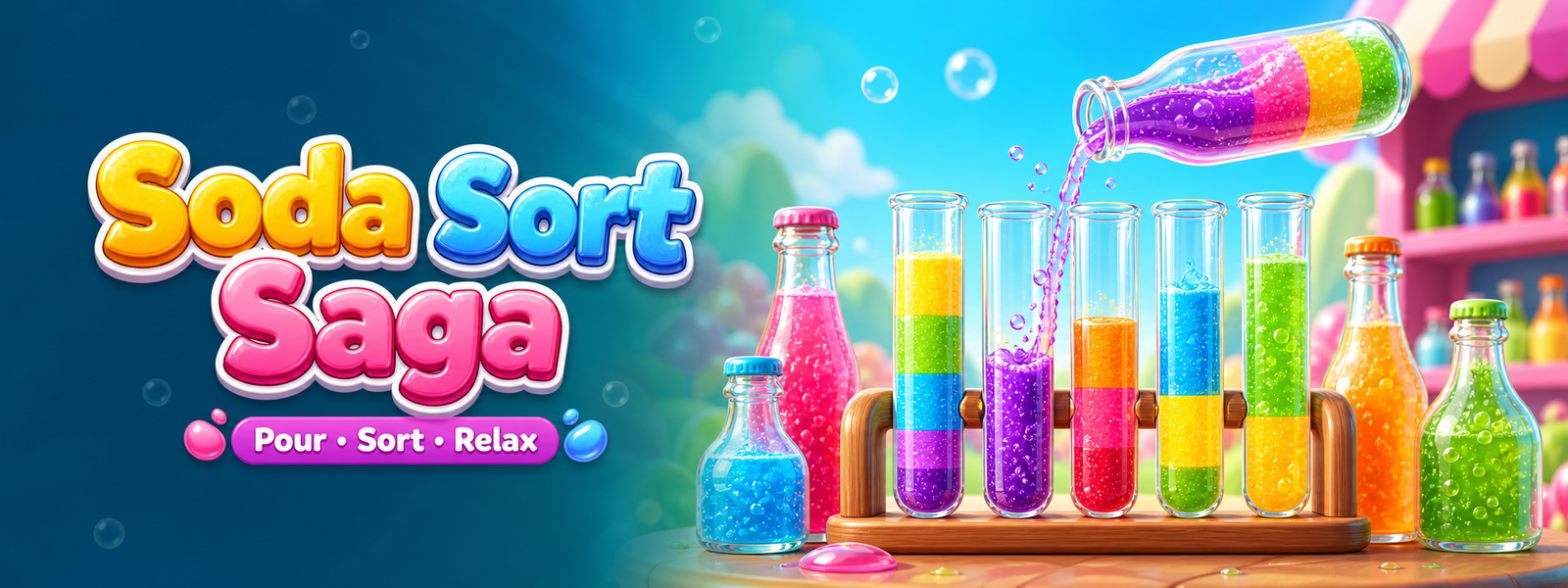 Soda Sort Saga game artwork
