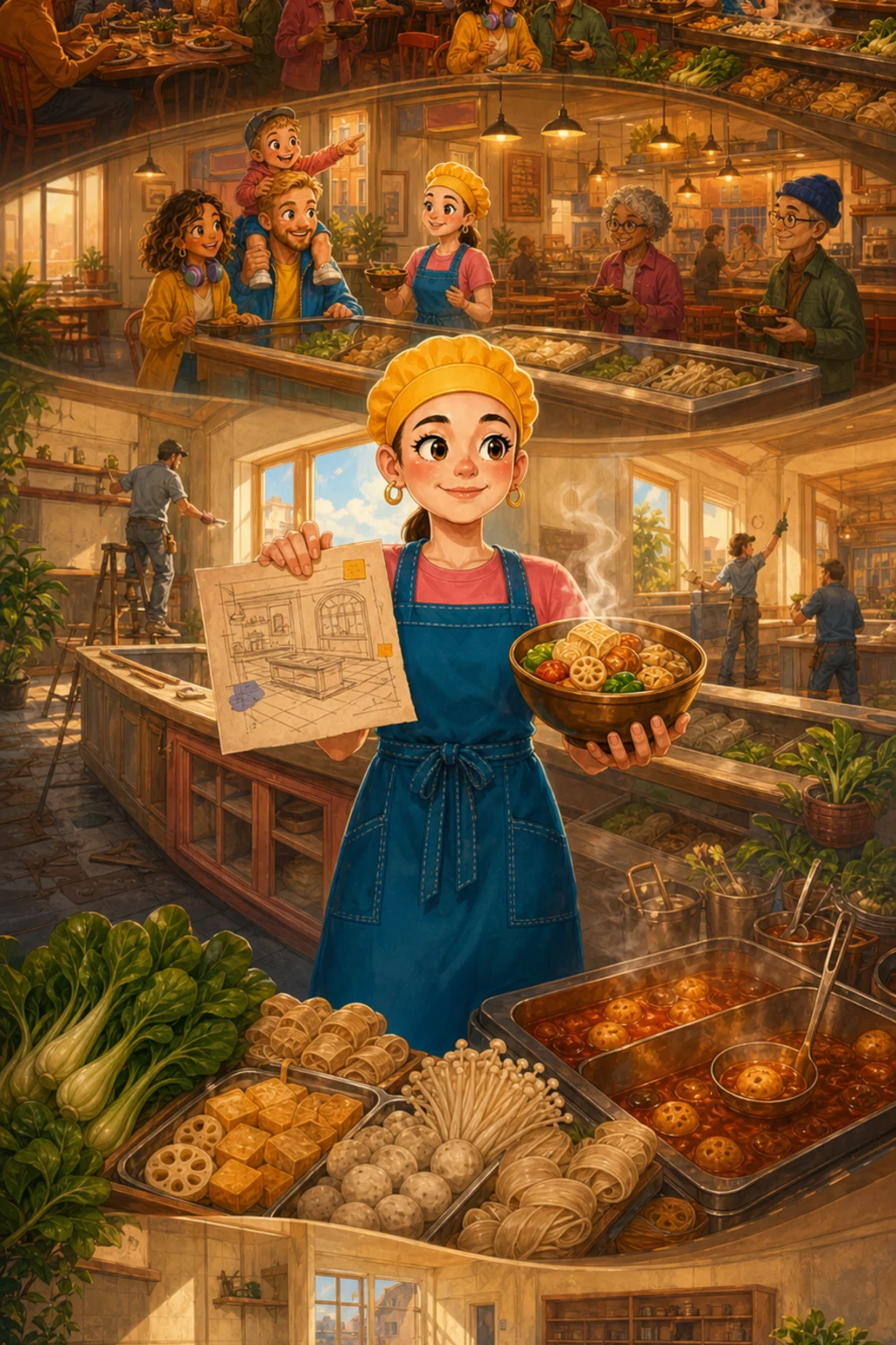 Build the restaurant chapter by chapter