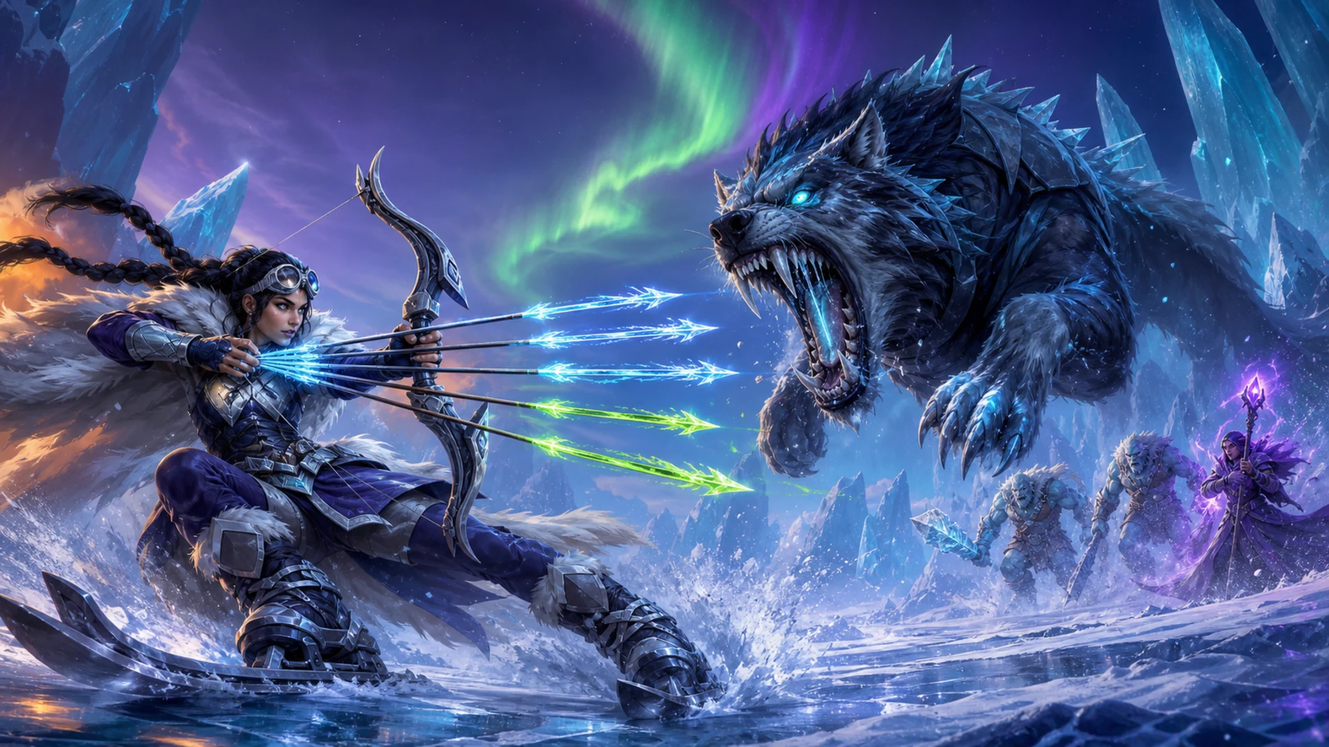 A mythic army defending the World Tree